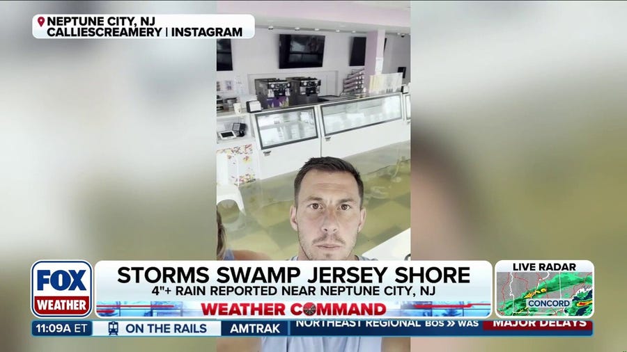 Flash flooding destroys family-owned New Jersey ice cream shop after severe storms