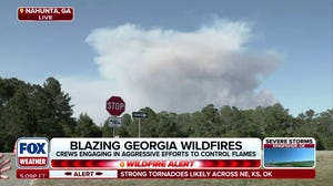 80+ homes scorched as Brantley County wildfire picks up due to winds