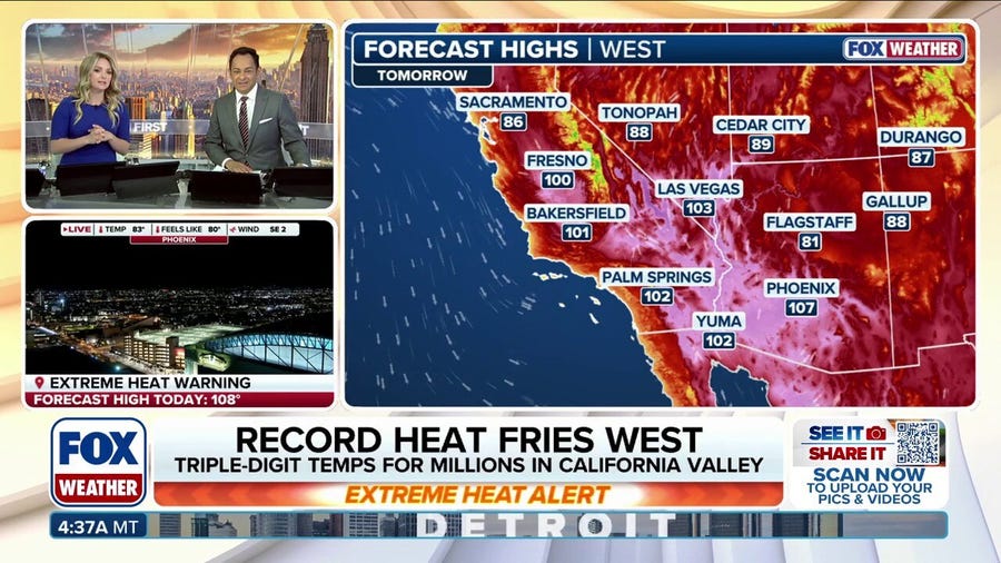 More triple-digit temperatures scorch West after warmest winter on record for many