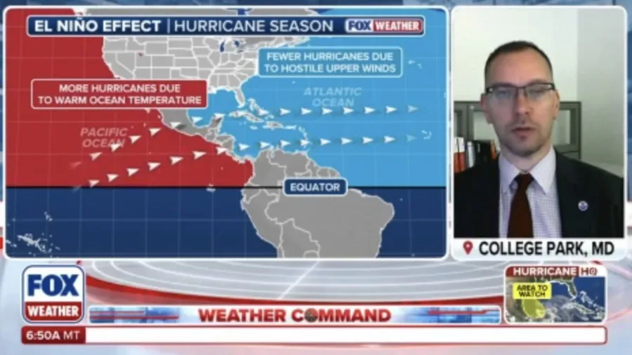 National Weather Service Meteorologist joins FOX Weather to talk about how El Niño will impact hurricane season