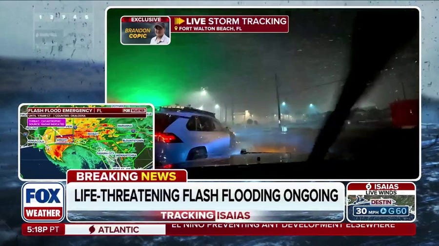 Flash flood emergency issued in Florida as Hurricane Isaias unleashes torrential rain