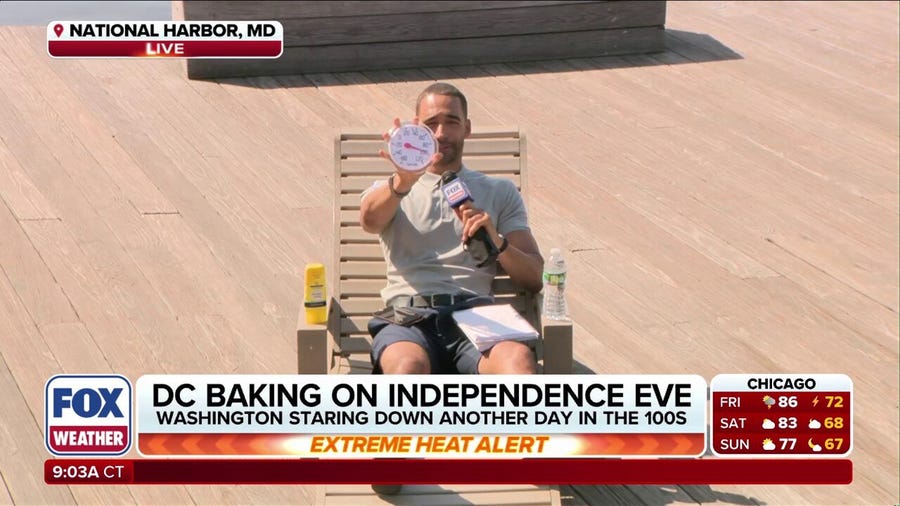 Extreme Heat Warning for Washington, D.C. ahead of expected hottest Independence Day