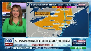 Persistent rainfall targets the Southeast and Mid-South starting Tuesday
