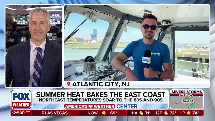 The East Coast basks in summer-like heat