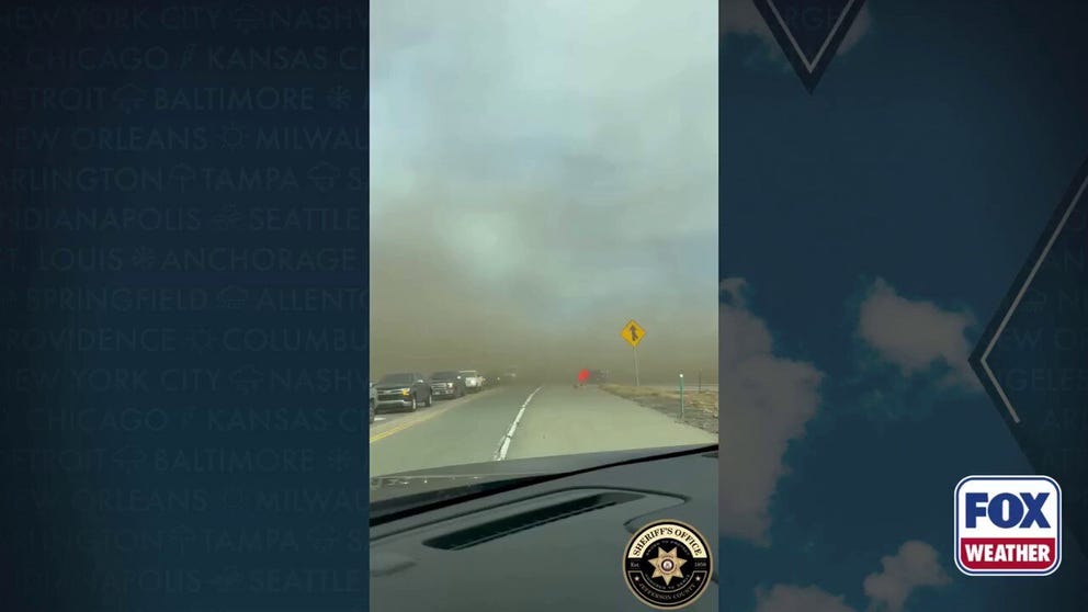 Strong, gusty winds picked up dust on Colorado highways, leading to traffic backups, highway closures and even a semi getting blown over. Video from Jefferson County, Colorado shows some of the impacts. 