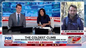 Adam Klotz hikes the frigid Mount Washington