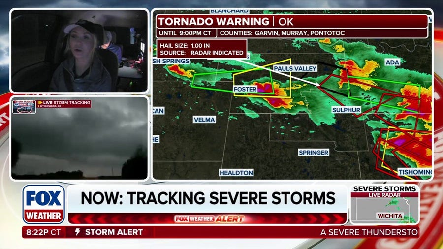 FOX Weather Beast live tracking dangerous storms targeting the Southern Plains