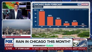 How much rain could Chicago see in August? 