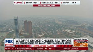 Wildfire smoke from Canada blankets Baltimore