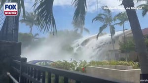 Watch: Powerful south swells send massive wave over oceanfront condos in Hawaii