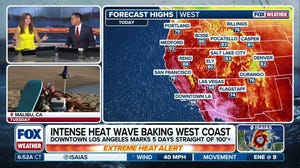 Heat wave continues to bake West Coast while cooler temps fade away in East