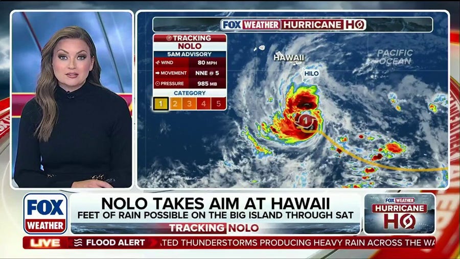 Nolo set to become major hurricane south of Hawaii, bringing 'catastrophic flooding' to Big Island