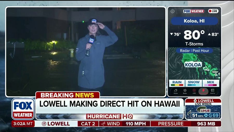 Powerful Category 2 Lowell Blasts Hawaii As Storm Makes Closest Approach