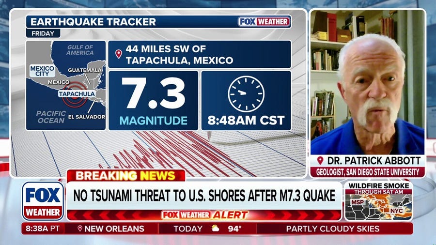 Powerful magnitude 7.3 earthquake rattles coast of Mexico, Guatemala