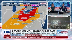Record warmth ushers in Holiday weekend storms for East