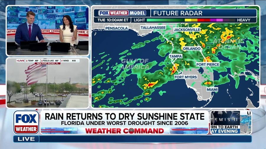 Florida drenched by much-needed rain amid extreme drought