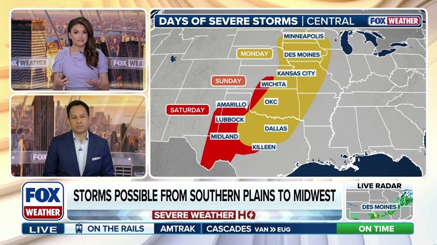 Dangerous severe weather target Texas, Oklahoma this weekend