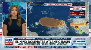 Invest 96L development odds drop amid amid strengthening El Niño