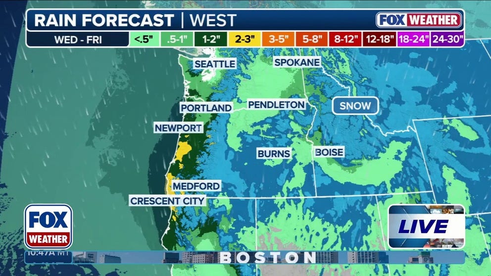 After weeks of a heat dome parked over the West, driving temperatures to record-highs across multiple states, the heat eases up and rain and snow are on the way for the first part of April.