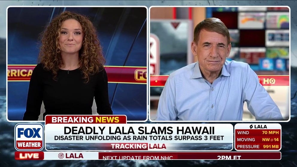 Tropical Storm Lala is blasting Hawaii with wind gusts between 50 and 75 mph, leading to power outages across the island chain. FOX Weather Hurricane Specialist Bryan Norcross joins FOX Weather live with an exclusive analysis of what residents can expect on Sunday.