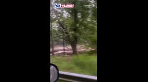 Watch: Flash flooding slams Bat Cave, North Carolina
