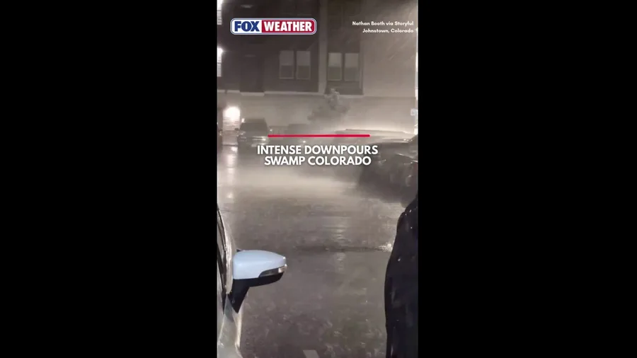 Watch: Intense Downpours Blast Johnstown, Colorado