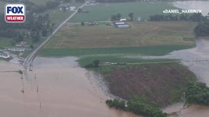 Watch: Drone video shows parts of Jackson County, Alabama, inundated during Flash Flood Emergency