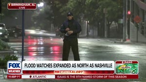 Rounds of rain from Isaias' remnants lash Birmingham, Alabama