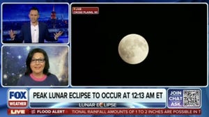 CEO of Janet's Planet, Janet Ivey joins FOX Weather as the partial lunar eclipse dazzles the sky