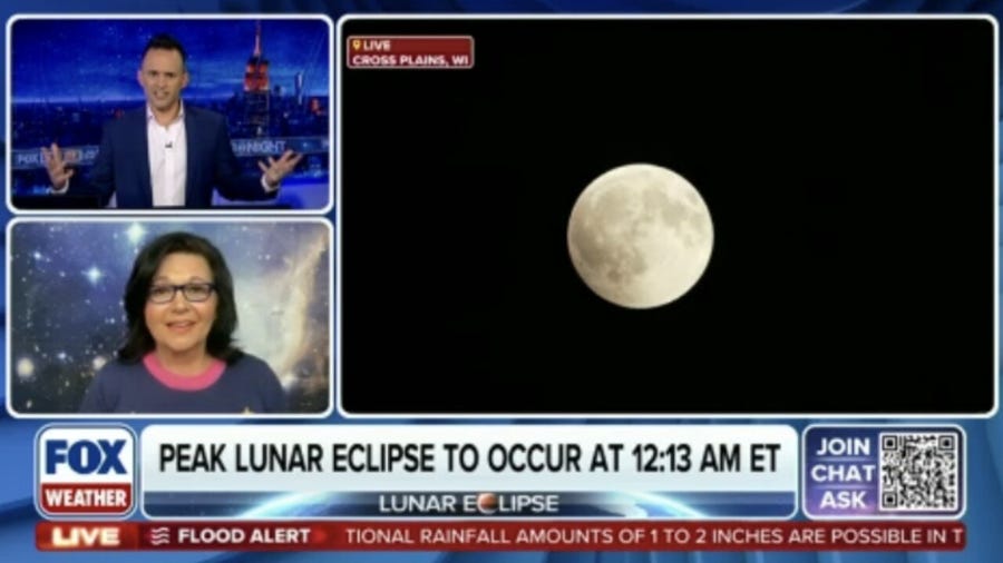 CEO of Janet's Planet, Janet Ivey joins FOX Weather as the partial lunar eclipse dazzles the sky