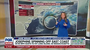 Josephine turns post-tropical as storm races away from the East Coast