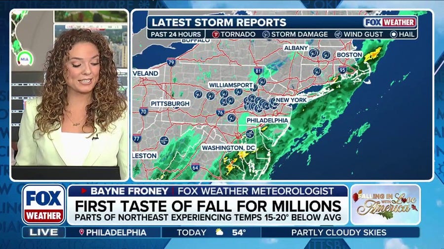 Frigid fall blast sends temperatures plunging across Northeast, Mid-Atlantic