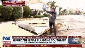 Isaias moving inland after category 2 Florida landfall causing extensive damage to several communities 