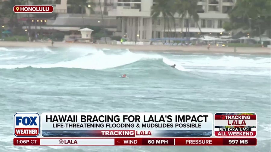 Honolulu now under Tropical Storm Watch as Lala barrels closer to Hawaii