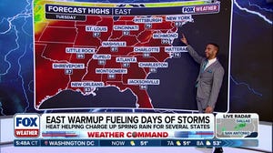 Record warmth to push east, fueling multiple days of rain and storms across major cities