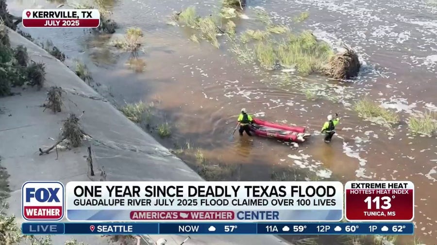 Marking one year since the deadly flooding in Kerrville, Texas that killed more than 100 people