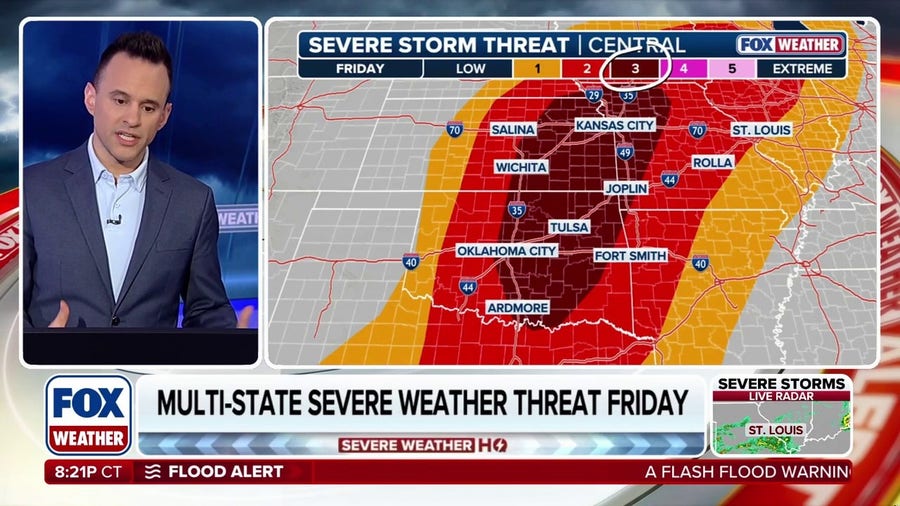 Multi-state Severe weather threatens millions through Friday