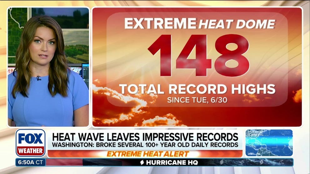 The historic heat dome that broiled the eastern U.S. over the July 4 holiday weekend shattered records across the eastern U.S. At least 148 daily high-temperature records were set between June 30 and Sunday, July 5. Notably, Washington, D.C., broke the record for the warmest July 4 with a high temperature of 103 degrees. Philadelphia recorded three consecutive days above 101 degrees for the first time in its history. Atlantic City, New Jersey tied its all-time hottest temperature of 106 degrees on Saturday.