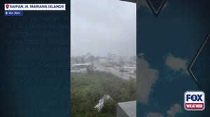 Watch: Winds gusts from super typhoon Sinlaku roar across Saipan