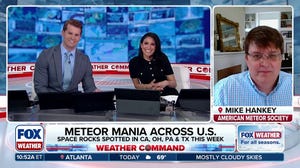 Numerous meteors illuminate the night sky over the U.S.