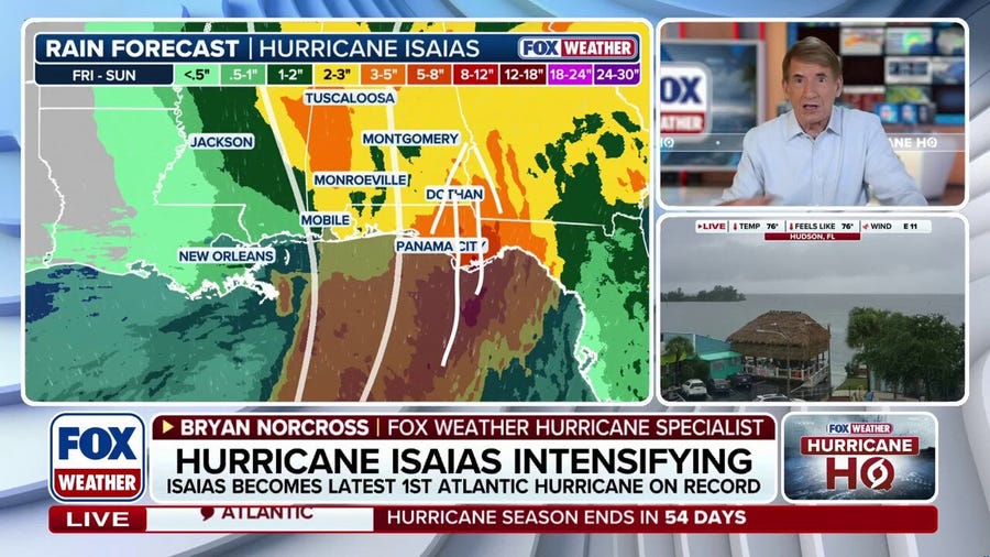Bryan Norcross Exclusive Analysis: Hurricane Isaias strengthens, to spread heavy rain inland