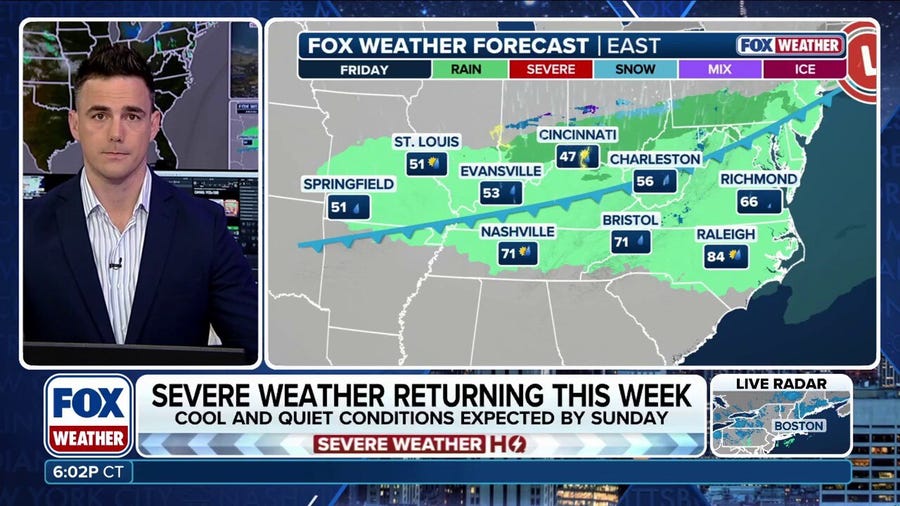 More severe weather on the way for the Eastern US