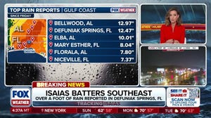 Post-tropical Isaias brings over a foot of rain to parts of the Southeast as it moves through the region 