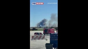 Smoke Billows From Wildfire Near Philadelphia Airport