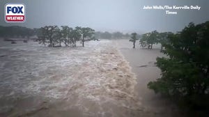 Watch: Flooded Guadalupe River rushes through Kerrville during Flash Flood Emergency