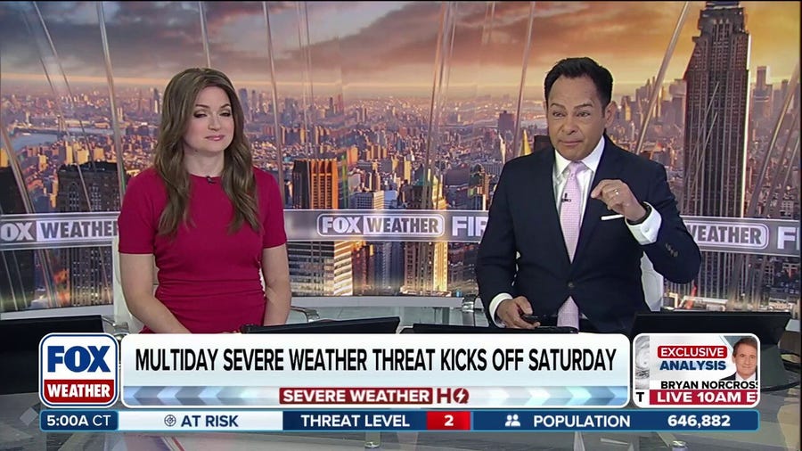 Severe storms threaten millions across Texas, Plains with multi-day threat beginning this weekend