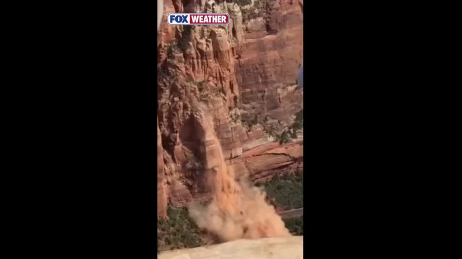 See It: Large rockfall occurs in Zion National Park near Big Bend
