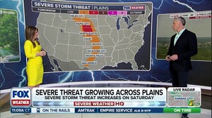 Severe storms eyeing the Plains with increasing threat on Saturday