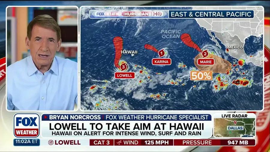Exclusive analysis: Hurricane Lowell poised for dramatic turn toward Hawaii