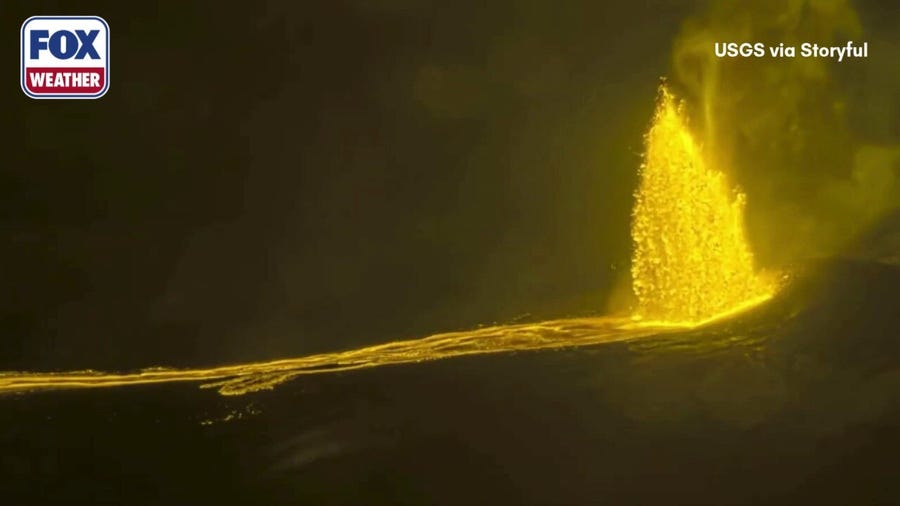 Watch: Nighttime video of Kilauea's 47th eruptive episode
